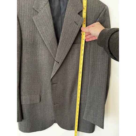 BROOKS BROTHERS Men's 41R Wool Made in USA Brooksease Blazer Brown Pinstripe - Picture 3 of 7